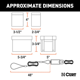 CURT side-load case close-up demonstrating quick battery access and weather resistance