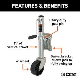 CURT side-wind handle detail demonstrating smooth operation benefit