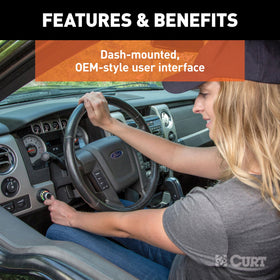 CURT spectrum installed on dashboard offering OEM-style look and user convenience