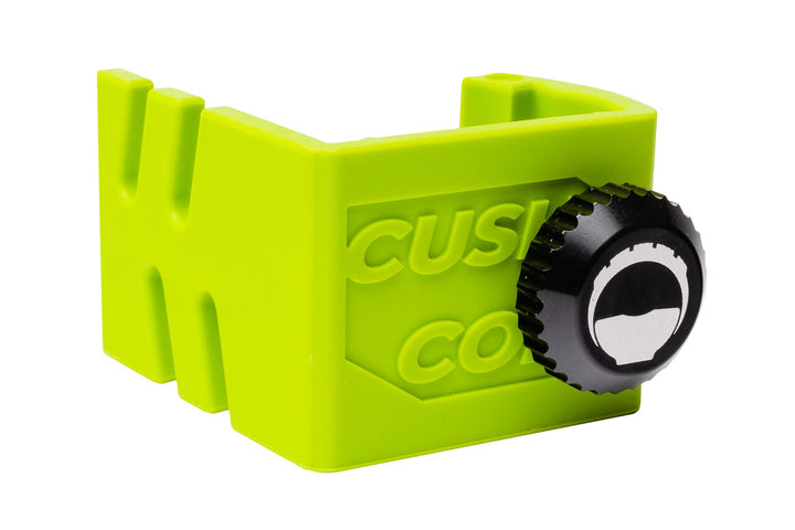 CushCore Bead Bro front view showing compact tool and mounting clip benefit