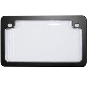 Custom Accessories front view of clear cover and black frame showing protection benefits
