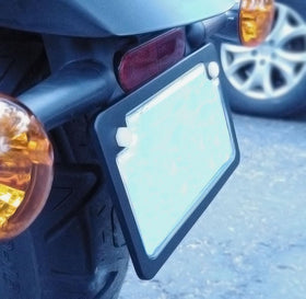 Custom Accessories mounted on motorcycle illustrating easy installation and clean look