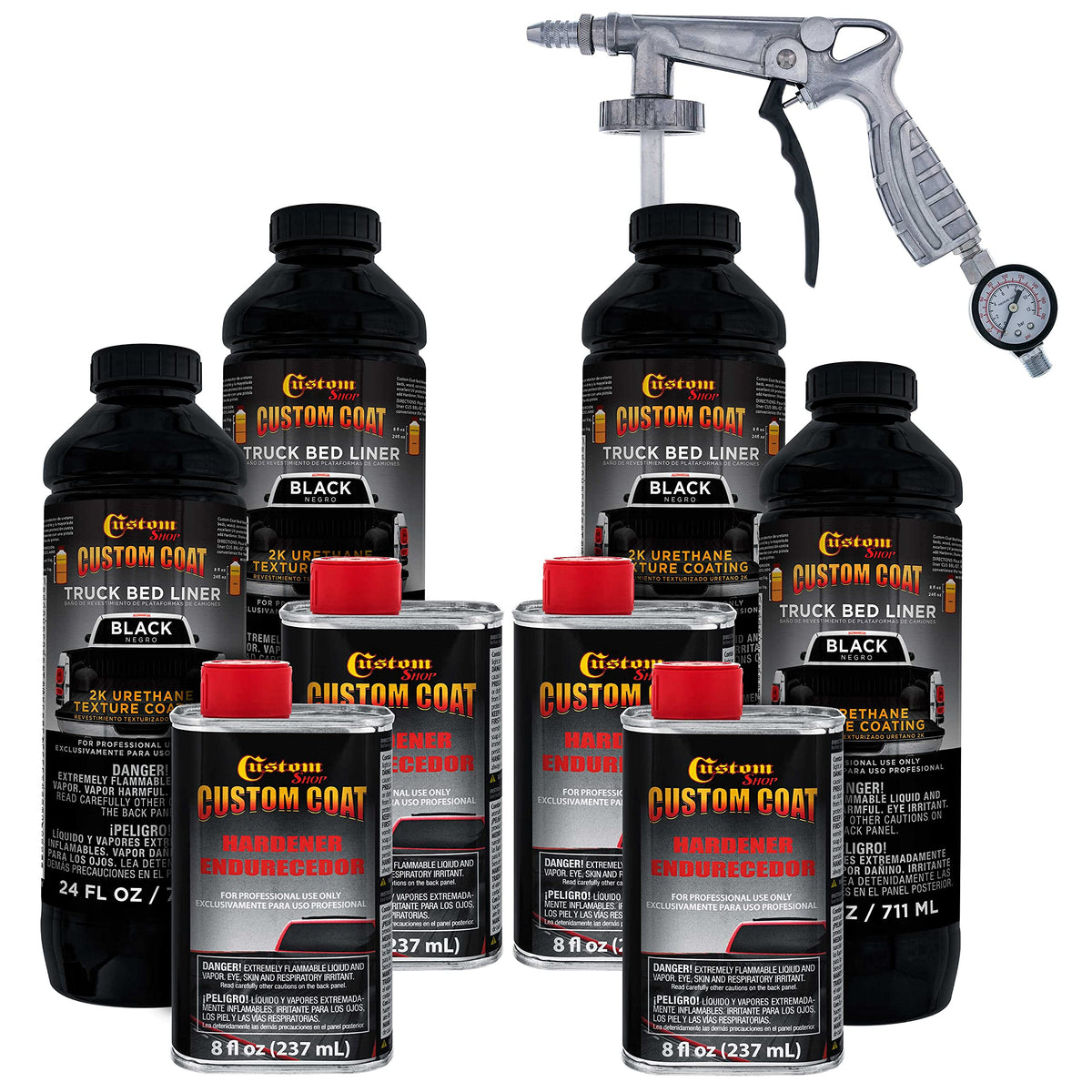 Custom Coat front packaging showing kit components and benefits