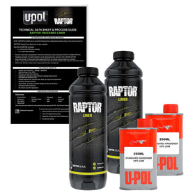 Custom Shop front packaging showing kit bottles and hardener for easy identification and fast setup