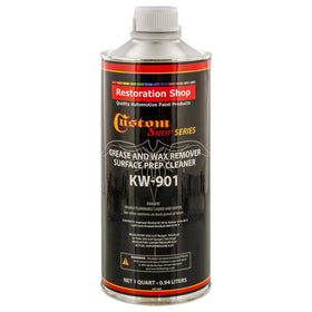 Custom Shop KW901 quart can front label showing product and usage benefit