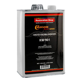 Custom Shop KW901 gallon can front label showing product and benefits