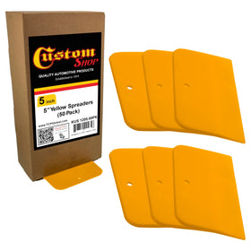 Custom Shop front packaging showing 50-piece spreader pack and usability
