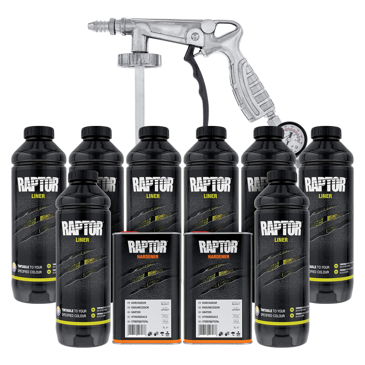 Custom Shop spray gun with regulator showing precise pressure control benefit