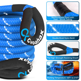 Cvoahax UHMWPE soft shackles detail illustrating lightweight corrosion resistance