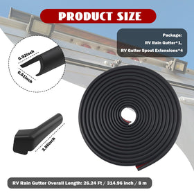 CXCCOI close-up of TPE gutter texture highlighting flexibility and weather resistance
