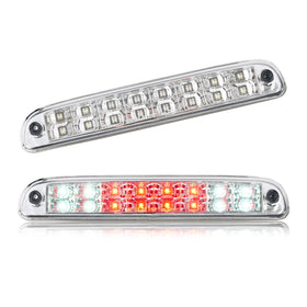 Cxdar chrome third brake light front view with bright LEDs benefit visibility