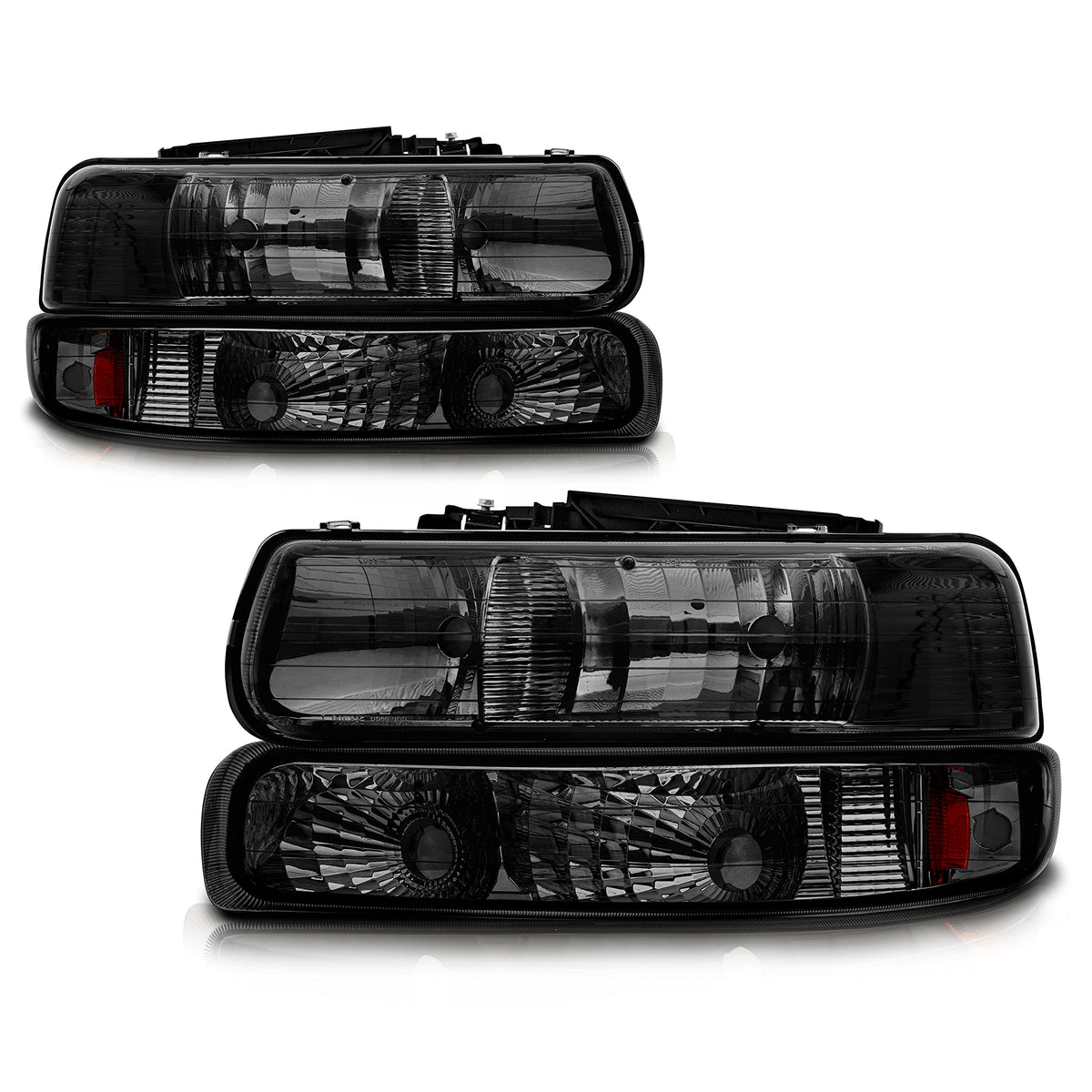 Cxdar front assembly pair showing full headlights and bumper lamps benefit restoration