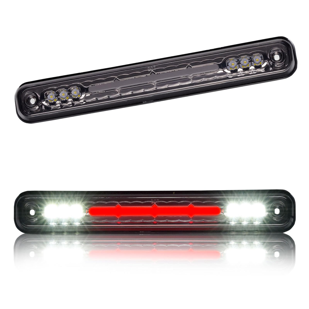 Cxdar front view of third brake light showing clean fit and modern look
