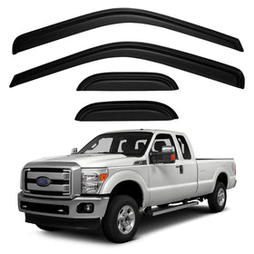 Cxdar front passenger door visor on Ford SuperCab, protects from rain