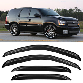 Cxdar front visor set installed on Tahoe Yukon showing full fit and protection