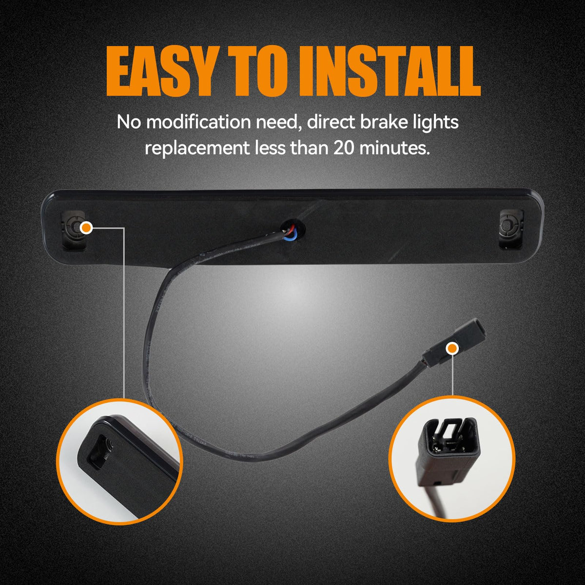 Cxdar installed on truck high-mount demonstrating improved rear visibility