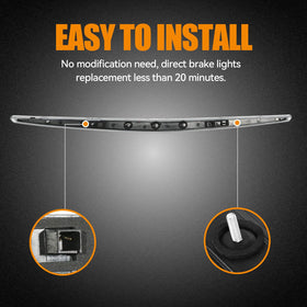 Cxdar installed on Cadillac DTS rear highlighting improved brake visibility