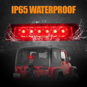Cxdar installed on 1999 Jeep Wrangler TJ showing improved rear brake visibility
