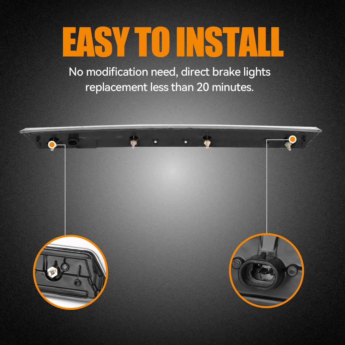 Cxdar LED array detail emphasizing bright, low-power illumination benefit