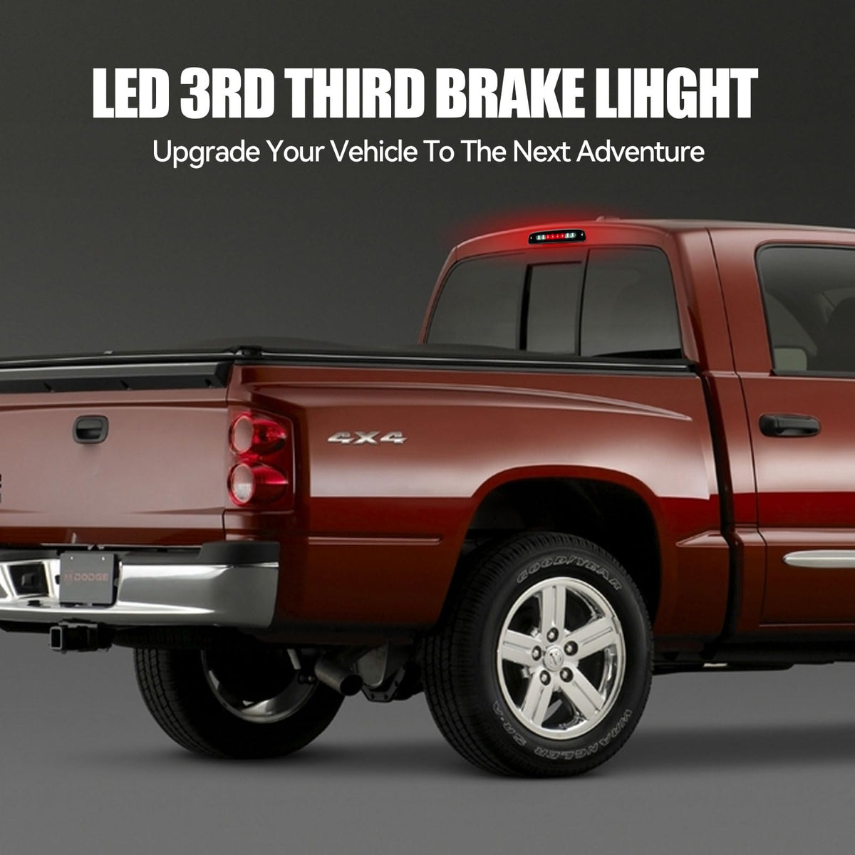 Cxdar illuminated at night on Dakota to show bright LED brake visibility