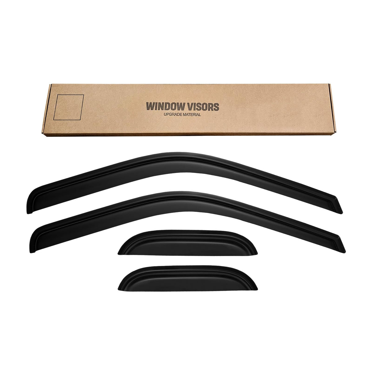 Cxdar visors on truck in rain, allows cracked window ventilation safely