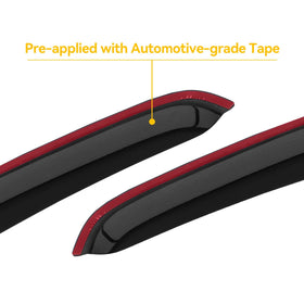 Cxdar side profile deflecting raindrops to keep vehicle interior drier