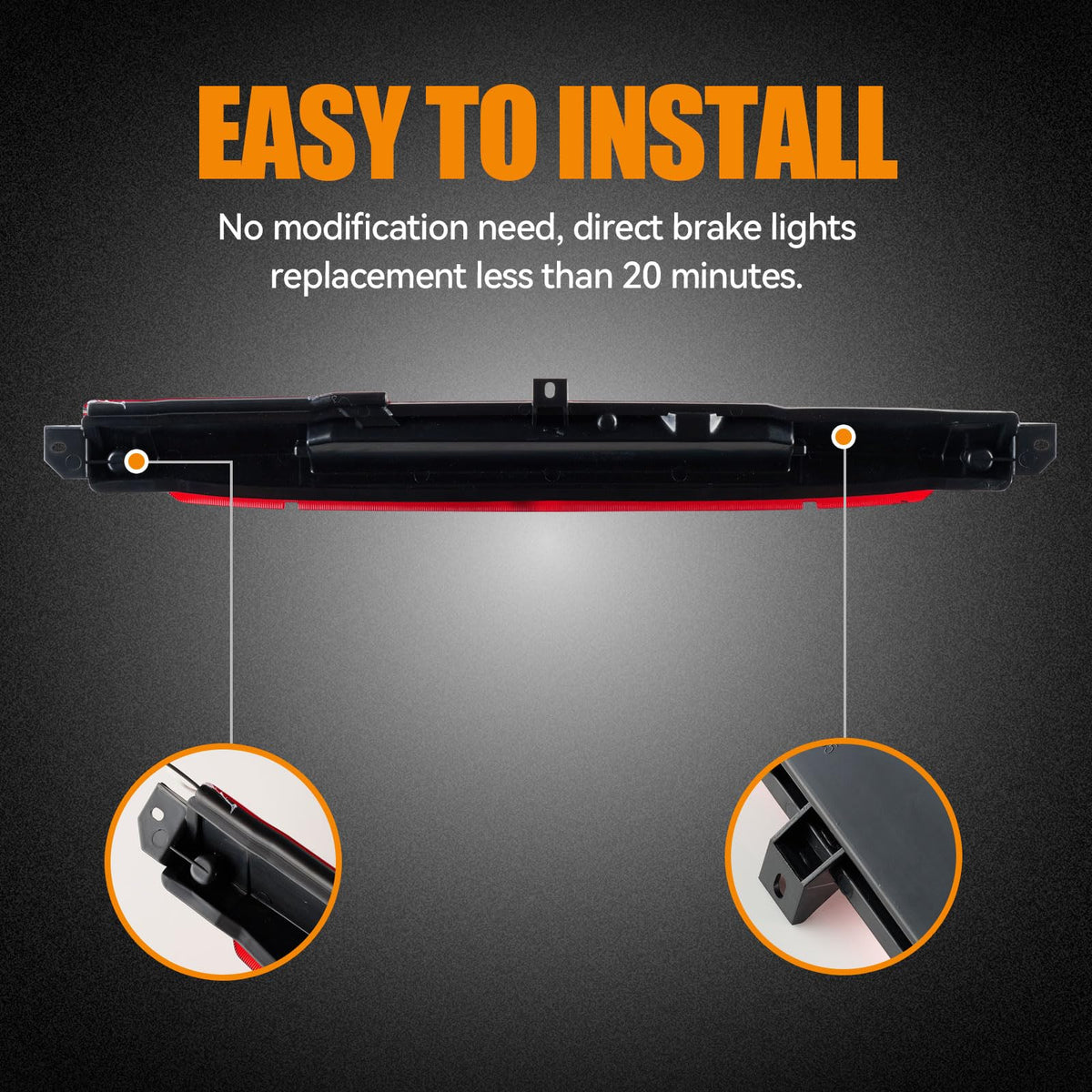 Cxdar side profile image with wiring connection illustrating simple plug-in installation benefit