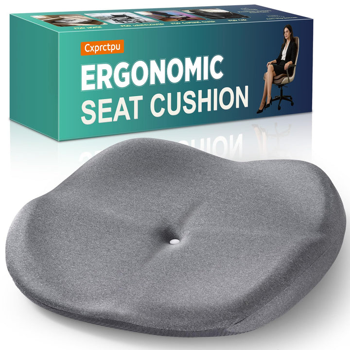 Cxprctpu front view of cushion showing wide ergonomic surface and comfort