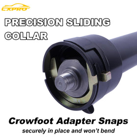 CXPRO adapter size labels and markings for quick selection and reduced fastener damage