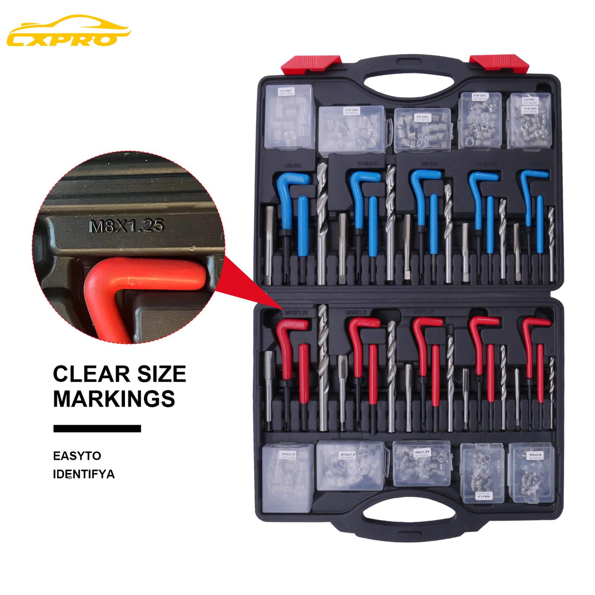 CXPRO 135-degree drill bit detail ensuring precise hole preparation and cleaner cuts