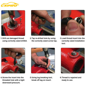 CXPRO full tool layout with mandrels and break-off tool for straightforward installations