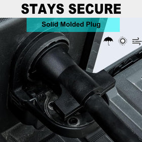 CXTM cable connected to RV and trailer, secure weather-resistant connection
