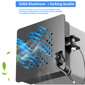 Cyanslen vent holes and aluminum finish showing airflow and rust resistance