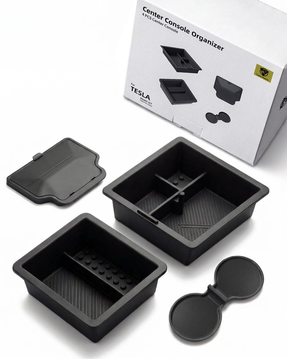 CYBERBEANS front packaging showing full 4-piece organizer set and fit benefits