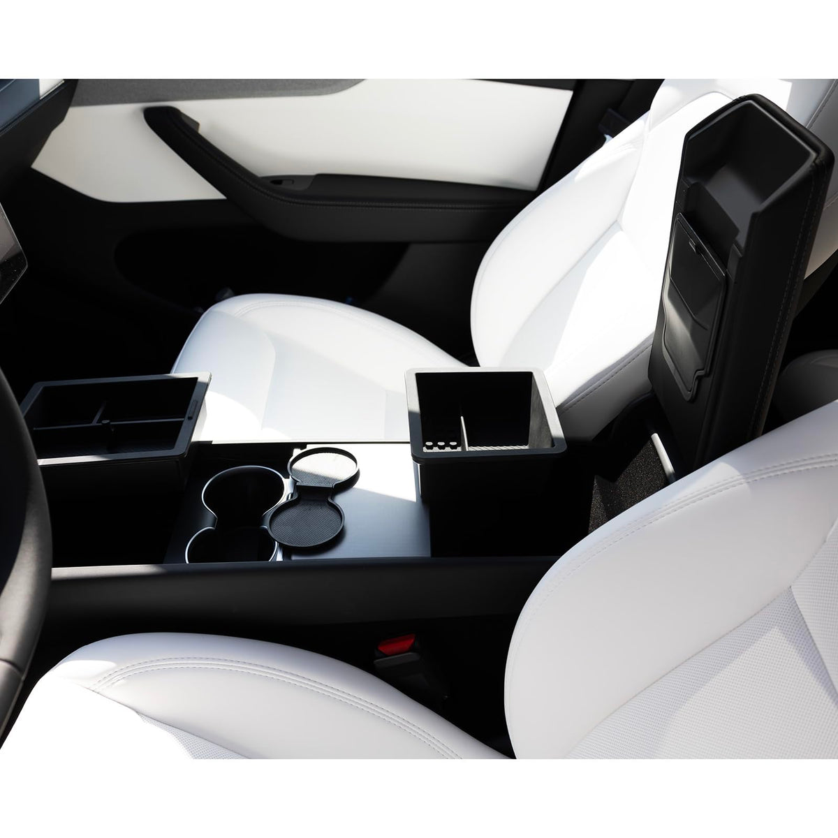 CYBERBEANS hidden storage drawer open showing secure concealed space