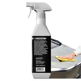 CyberSudZ used in driveway lifestyle scene showing fast waterless cleaning