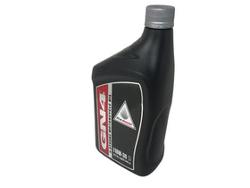 CYCLEMAX disposable funnel in use pouring oil with no spills benefit