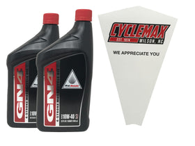 CYCLEMAX front view of two-quart pack showing convenient kit