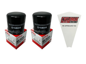 Cyclemax front pack showing two filters and funnel, clear product overview benefit