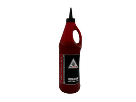 CYCLEMAX disposable funnel beside bottles ready to prevent spills and simplify pouring
