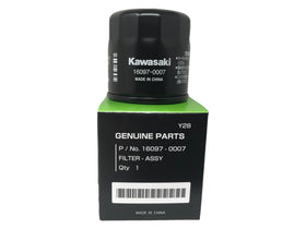 CYCLEMAX Kawasaki oil filter label visible for correct OEM fit confirmation