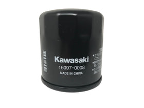 CYCLEMAX Kawasaki 16097-0008 oil filter close-up showing fit and filtration benefit