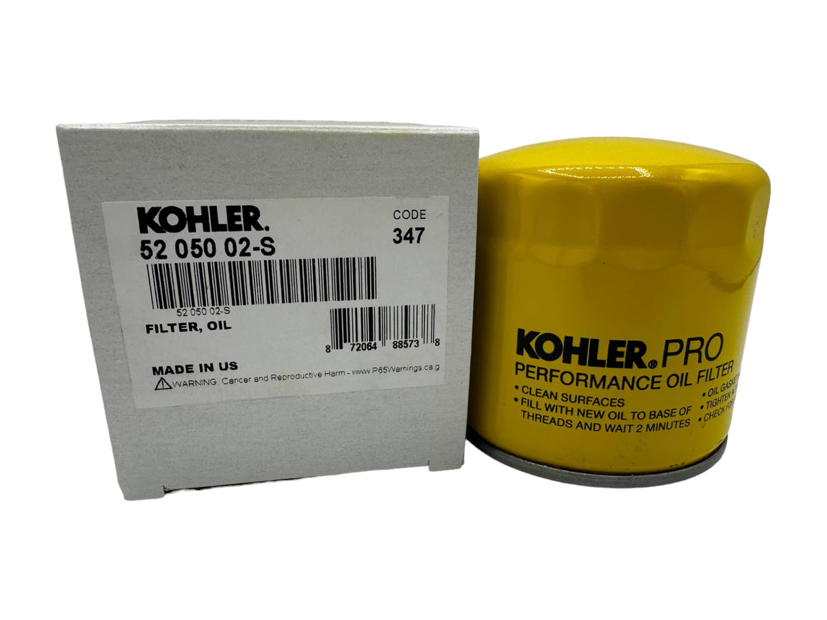 CYCLEMAX Kohler Pro Performance oil filter detail for improved contaminant capture