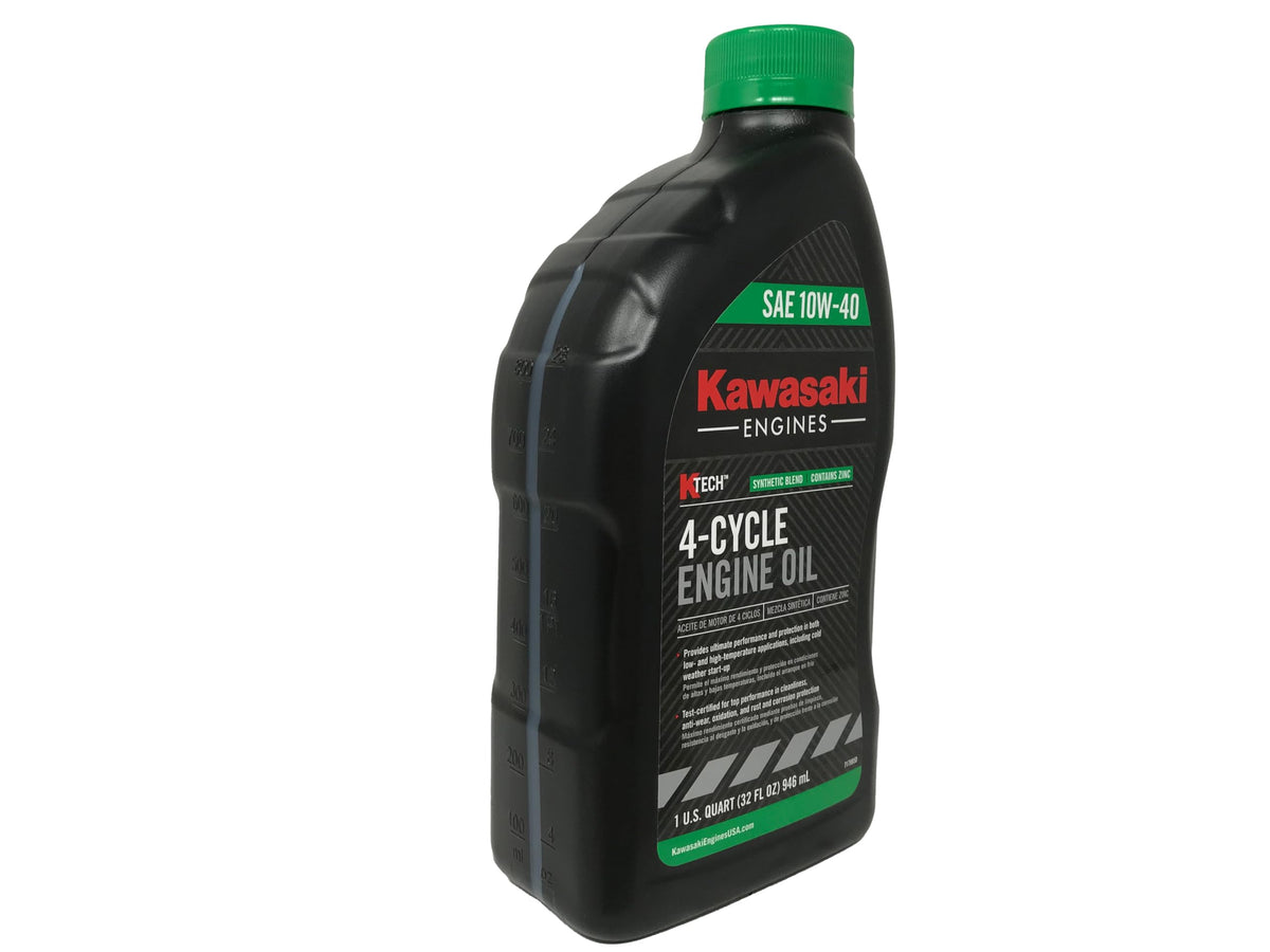 CYCLEMAX oil being poured into an ATV engine for straightforward maintenance