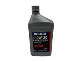 CYCLEMAX close-up of Kohler 10W-30 quart highlighting durable semi-synthetic oil