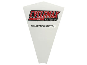 CYCLEMAX pouring oil into motorcycle engine demonstrating fast, tidy maintenance benefit