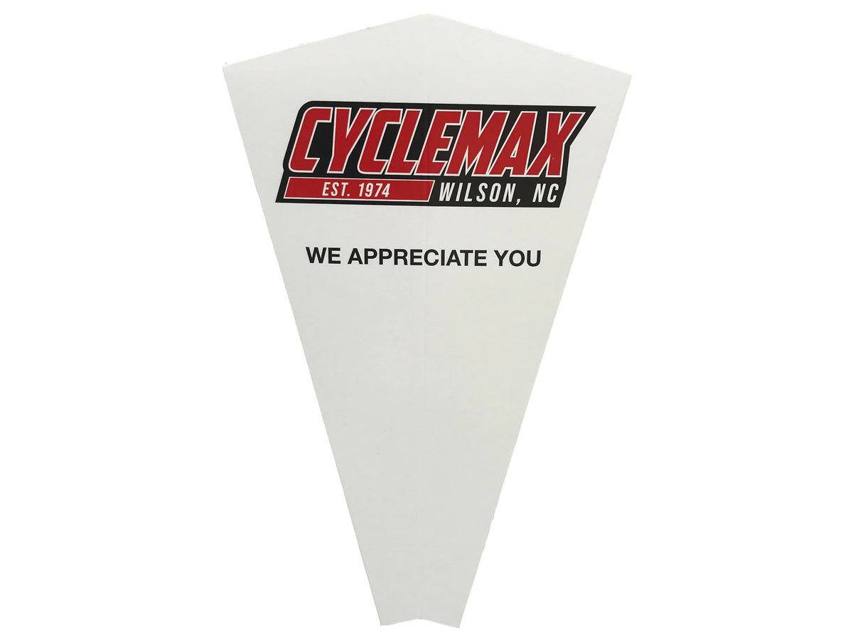 CYCLEMAX being poured into a radiator on a bike, prevents mess