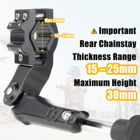 CyclingDeal kickstand fitted on 16-inch kids bike demonstrating secure fit