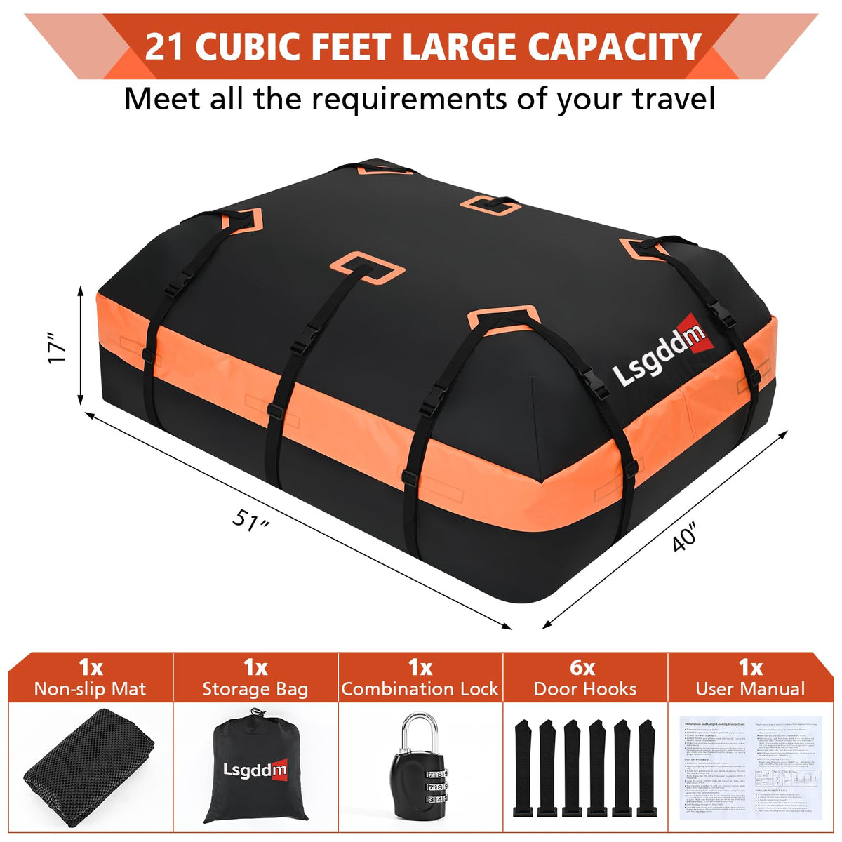 CYDDUP anti-slip mat under bag protecting paint and preventing sliding