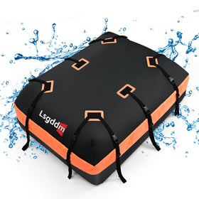 CYDDUP front view of roof bag showing weatherproof shape and added cargo capacity